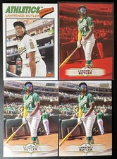 2025 Topps Stadium Club/Heritage - Lawrence Butler Card Lot (4) Red Foil (SC-10)