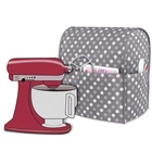 Stand Mixer Dust Cover 4.5 5 Quart with Pockets Gray Dots