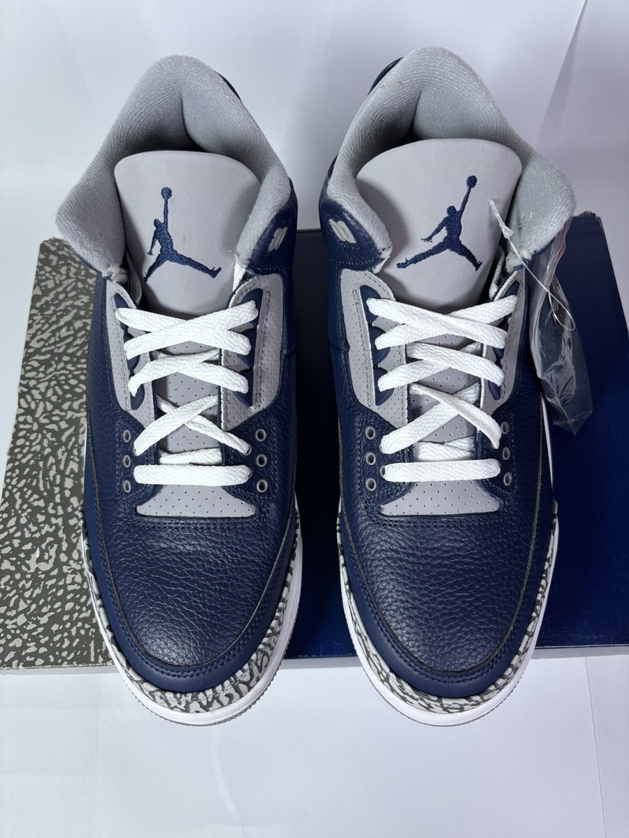 Size 10.5 - Jordan 3 Retro Blue for sale online | eBay