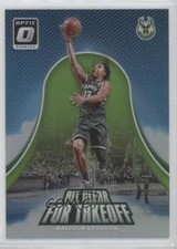 2017 Donruss Optic All Clear for Takeoff Lime Green Prizm Malcolm Brogdon 02xx