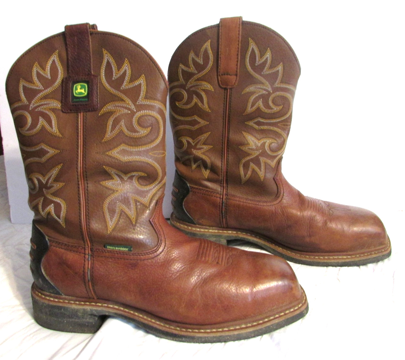 John Deere Ariat Western Boots JD4932 Pull On Mens 12W