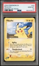 2004 POKEMON EX TEAM MAGMA VS TEAM AQUA #43 PIKACHU PSA 10 on eBay