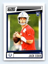 #312 2022 Score BASE ^^ Jack Coan RC Indianapolis Colts