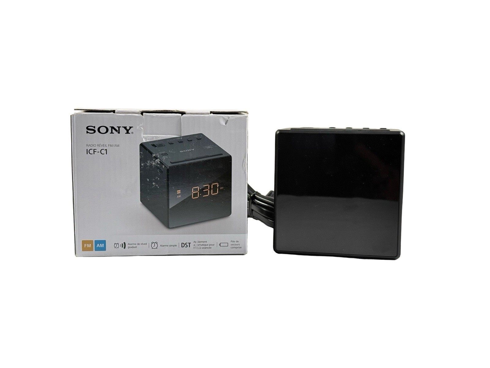 Sony ICF-C1 Alarm Clock Radio AM/FM LED Display ICFC1 Black