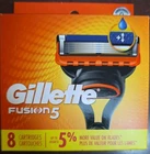 NEW Genuine Gillette Fusion 5 Razor Blade Refills 8 Pack Cartridges