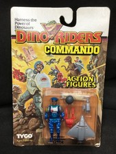 VTG NIB Dino-Riders Commando Action Figure 2-Pack GLYDE W/ Glider [Tyco 1989]