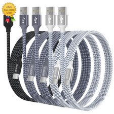 USB to USB C Cable, 5-Pack, 3/3/6/6/10 Ft for Iphone 17 16 Charger Cord Fast C
