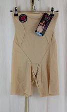 Maidenform Women's Shapewear High-waist Thigh Slimmer Tummy Control Beige Size S