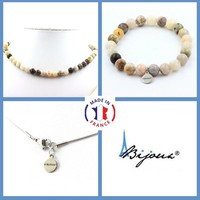 Mineralien Und Edelsteine. Schmuckset Armband Halskette Perlen Feuerachat