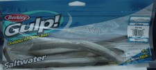 Berkley GSE10-SMD Gulp 10" Saltwater Eel Silver Mud 4 Ct
