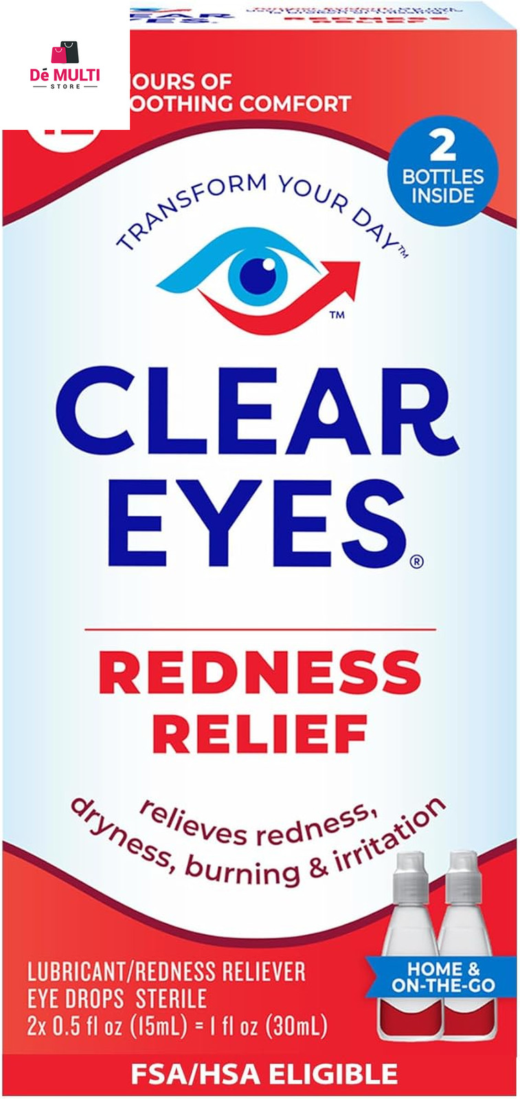 Redness Relief Lubricant Redness Relief Eye Drops, 0.5 Oz