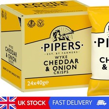 Crisps Wyke Cheddar And Onion 40 G, 24 Count