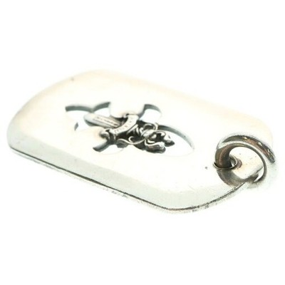 Chrome Hearts D TAG LRG FLE DAG Flare Dagger Large Dog Tag Pendant