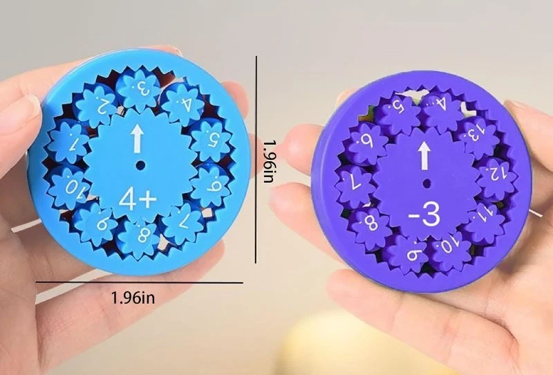 18 pcs NEW Math Facts Fidget Spinners Addition Subtraction Game Educational Toy - Image 3 of 4