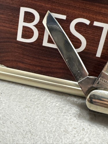 Robeson POCKETEZE by Queen Whittler Knife - Stag Handles - D2 Steel - No Box - Picture 9 of 24