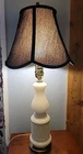 Milk Glass White Hobnail Lamp, 24" T No Shade Vintage  Works Great