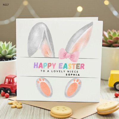 Frohe Ostern Karte für Nichte | personalisiert