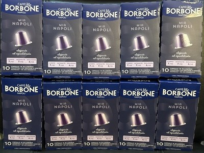 Caffe Borbone Napoli 100 Count Aluminum Coffee Pods For Nespresso (BB 11/2027)