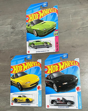 Hot Wheels Mazda 1:64 Diecast Lot: '89 RX-7 FC3S  2x '91 MX-5 Unopened