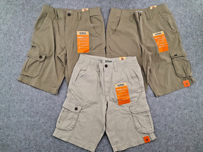 Urban Pipeline Cargo Shorts Boys Size 18 Reg (1) Feather Gry (2) OH Khaki LOT 3