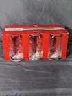 Vintage Coca-Cola Clear Glass Set of 6 Soda Theme