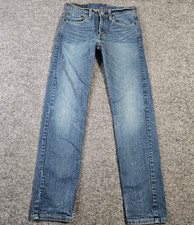 Levis 502 Jeans Mens 29x32 Stretch Medium Dark Wash Flex Tapered Regular