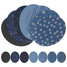 13Pcs Denim Patches Sewing Repair Patches Jeans Patch Iron on Applique for Cl...