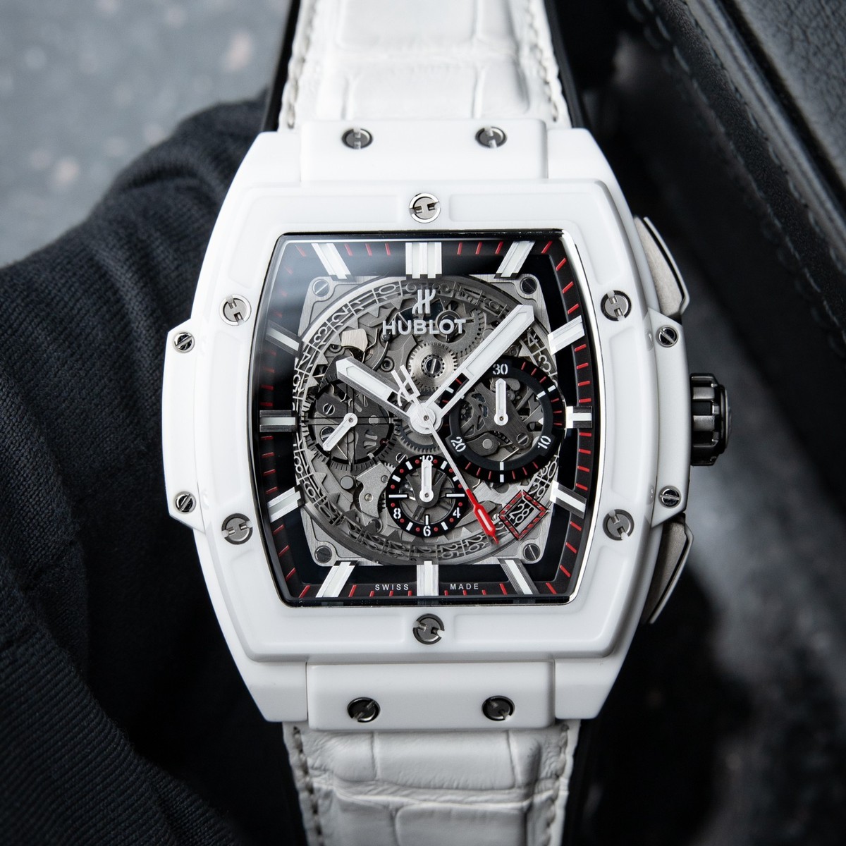 Hublot Spirit of Big Bang White Ceramic Skeleton Chronograph