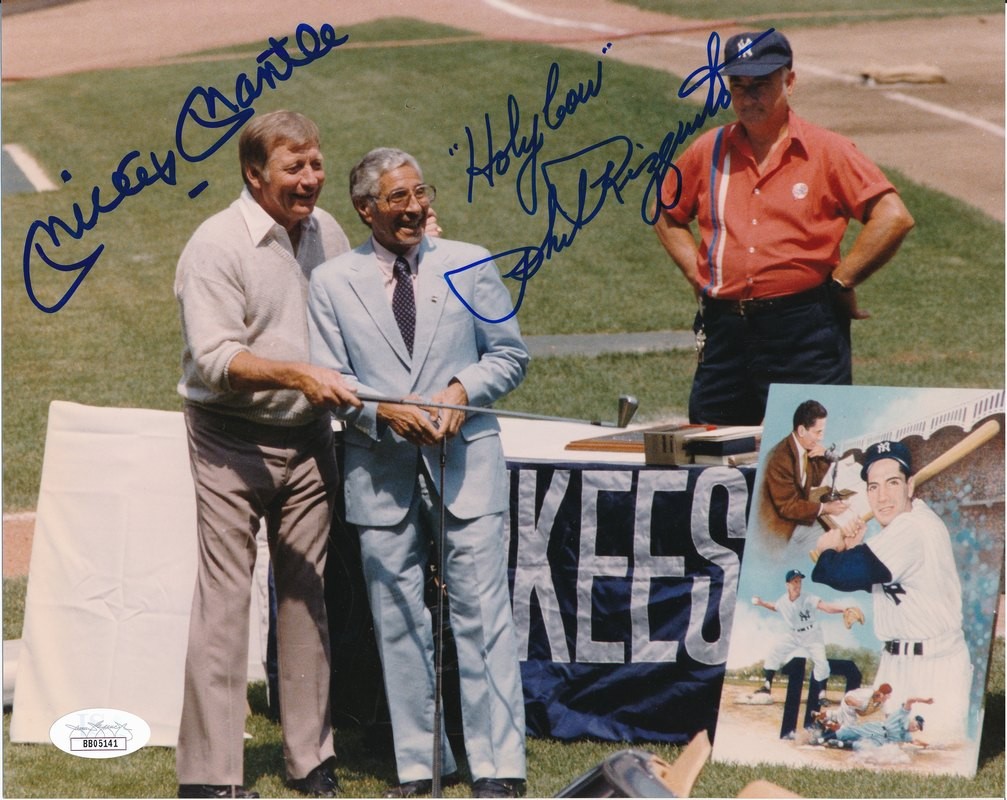 Mickey Mantle & Phil Rizzuto Yankees Dual-Signed 8x10 Photo PSA/DNA LOA 142434 
