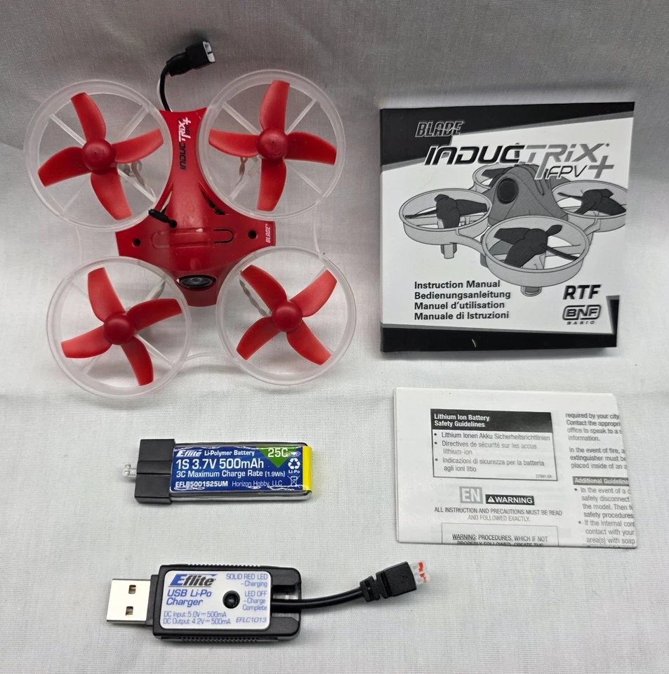 Blade Inductrix FPV + BNF BLH9680 Quad MINT Used Condition, original packaging! - Image 3 of 4