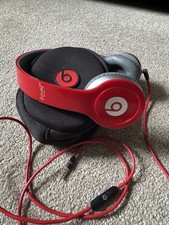 Beats by Dr. Dre Solo HD Foldable Headband Headphones - Red / Grey - Working