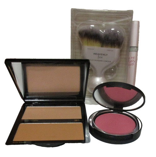 IT Cosmetics Blush, Bronzer, Love Highlighter, Brush,  Lip Serum Set 4 PC