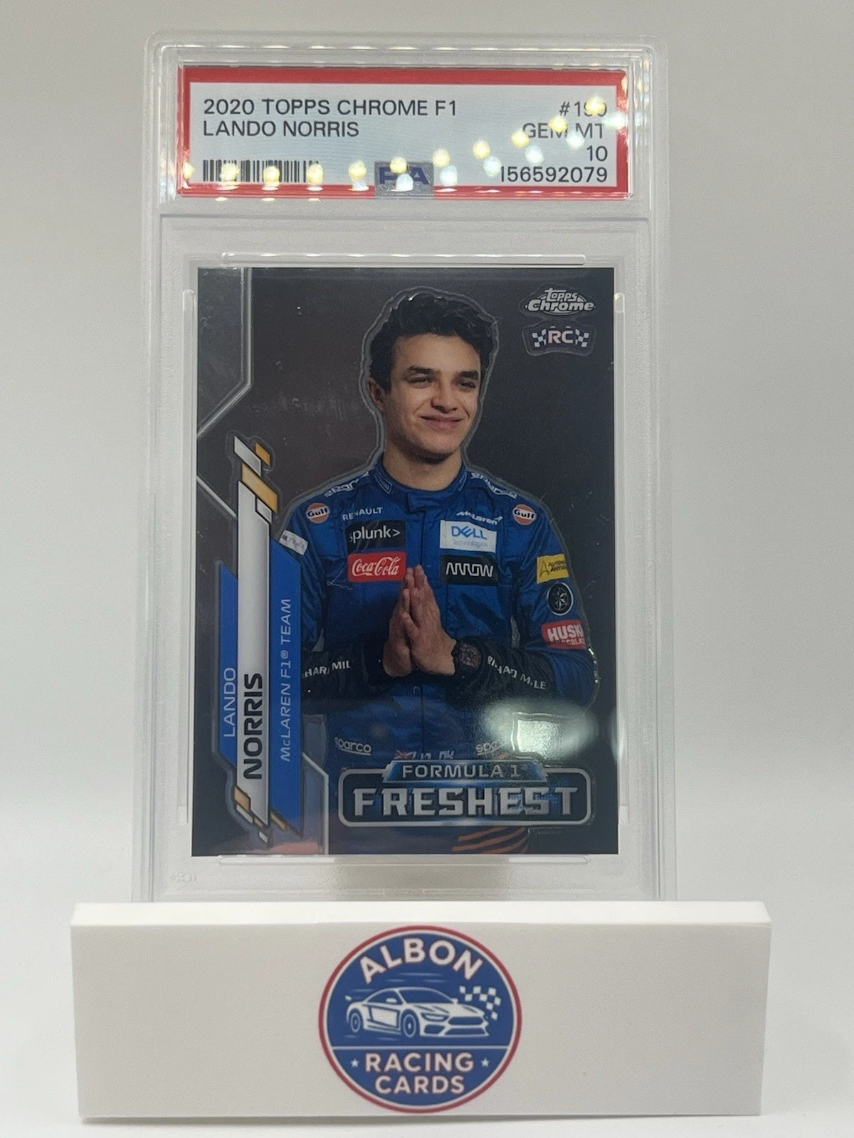 Lando Norris Rookie PSA 10 2020 Topps Chrome F1 Freshest #199 McLaren