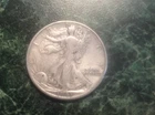 1943 Walking Liberty Half Dollar (purple/yellow))