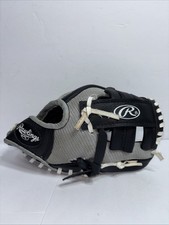 Rawlings Player Series PL85BG Baseball Glove 8 1/2" Black Gray RHT Youth EUC
