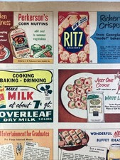 Atlanta Food Print Ad 1953 AJC Perkerson Austell Nabisco Cloverleaf AL White