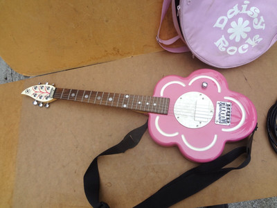 DAISY ROCK Electric Guitar Pink Flower 33 1/2 Inches With Matching