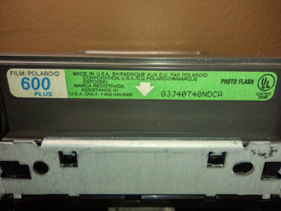 Vintage Polaroid Camera One Step Close 600 Film With Flash Black ...