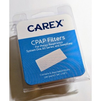 Carex CPAP Filters 6 Pack for Philips Respironics System One 60 Series USA