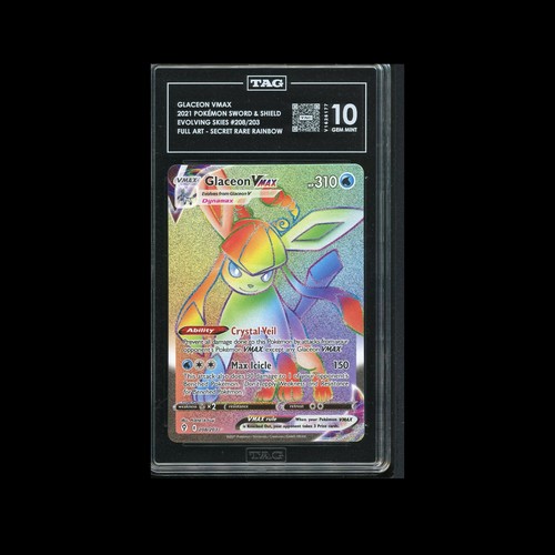 Glaceon VMAX graded TAG 10 for sale on eBay