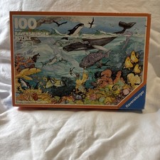Ravensburger Coral Reef Super 100 Piece Puzzle Orca Whale Ocean Fish Complete