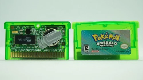 Pokemon Emerald Version Nintendo Game Boy Gameboy USA 2005 Battery New shipment