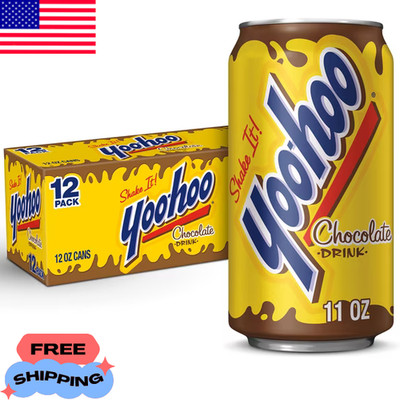 Yoo-hoo Chocolate Drink, 11 Fluid Ounce, 12 Pack Cans New