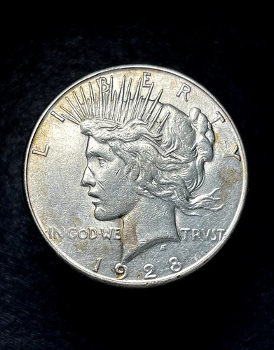 1928 S Peace Dollar $1 Silver Higher Grade Key Date - UNC Details