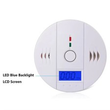Carbon Monoxide Detector Smoke Alarm Combination Wireless CO Fire Gas Leak Alert