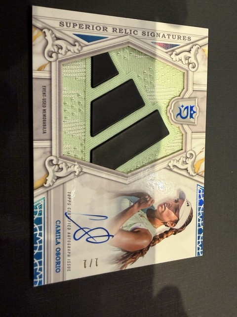 2024 Topps Royalty Tennis Camila Osorio Auto Relic 1/1