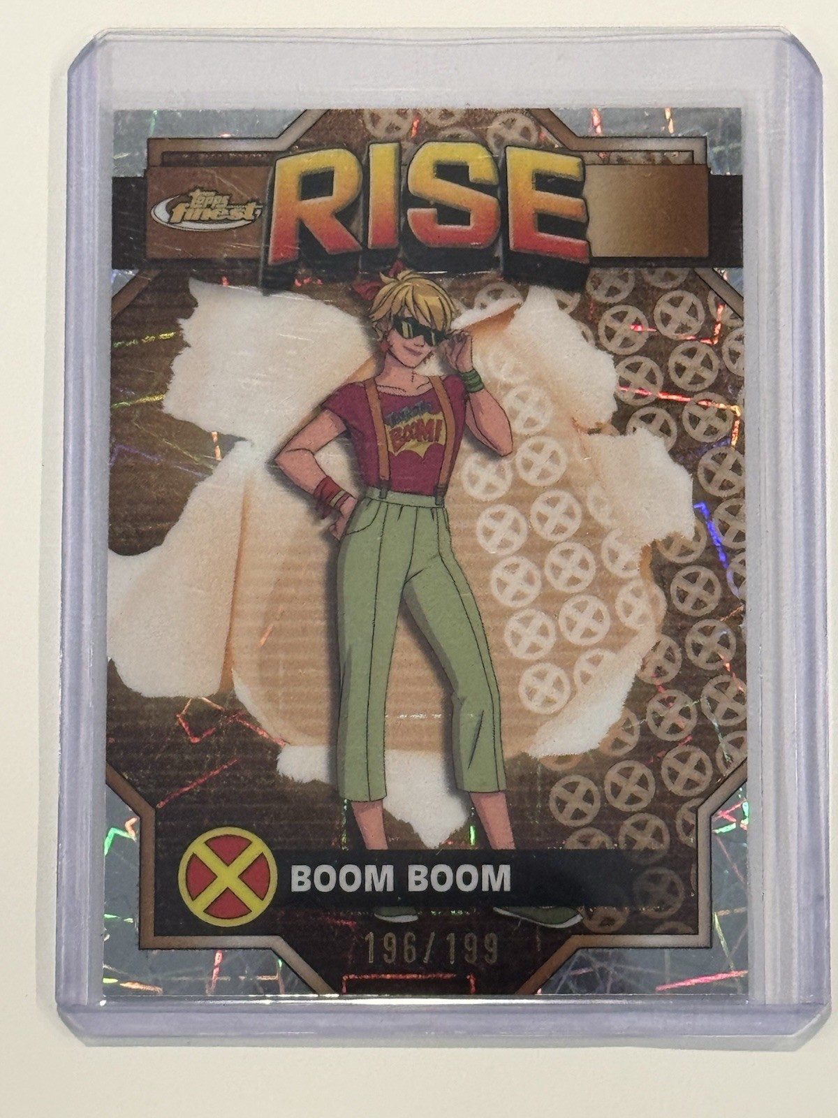 2025 Topps Finest X-Men '97 Common Boom Boom Laser Refractor /199 #30 Marvel