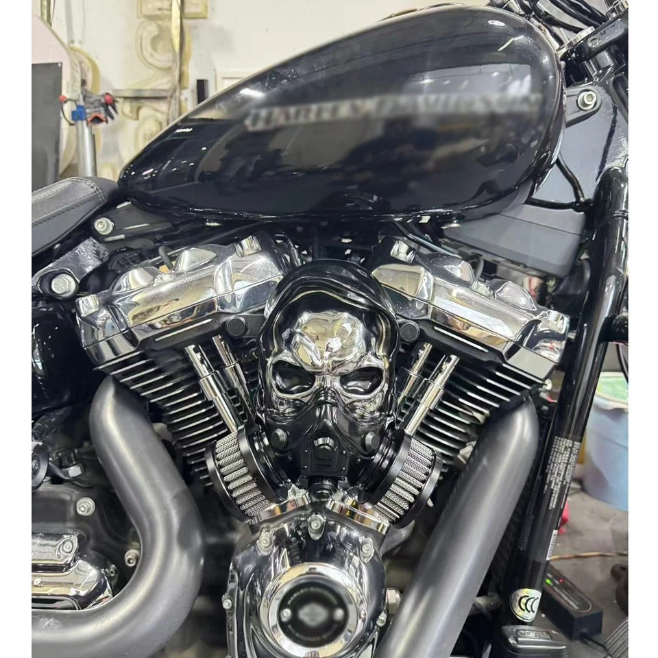 Filtro limpiador de aire 2018-2023 para Road Glide StreetGlide Fat Boy Street Bob Skull Foto 2 de 4