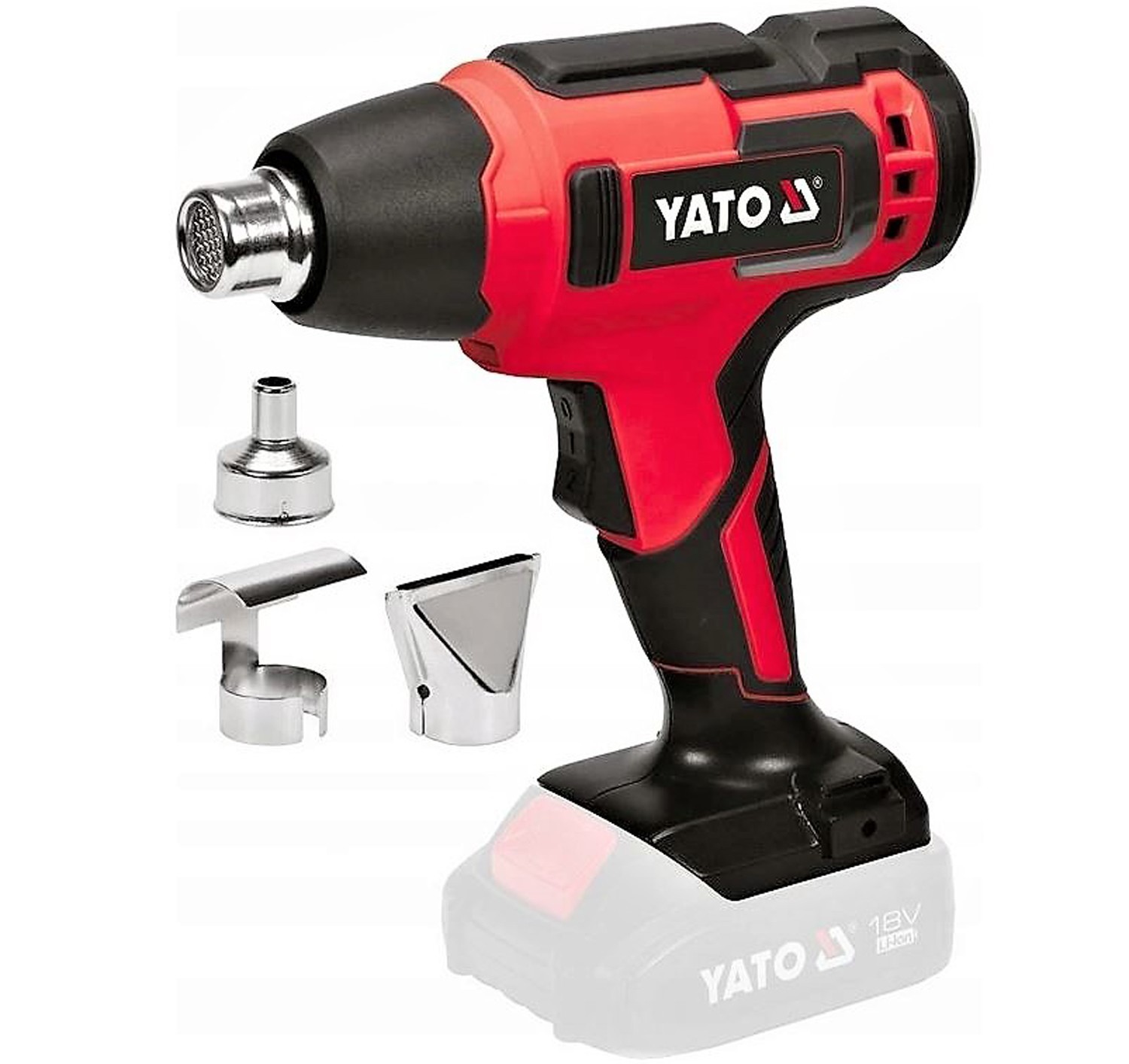 Yato Schwarz - Heissluftpistole 18V 550° Ii Getriebe /Ohne Akku/ Yt-82285 - Image 2