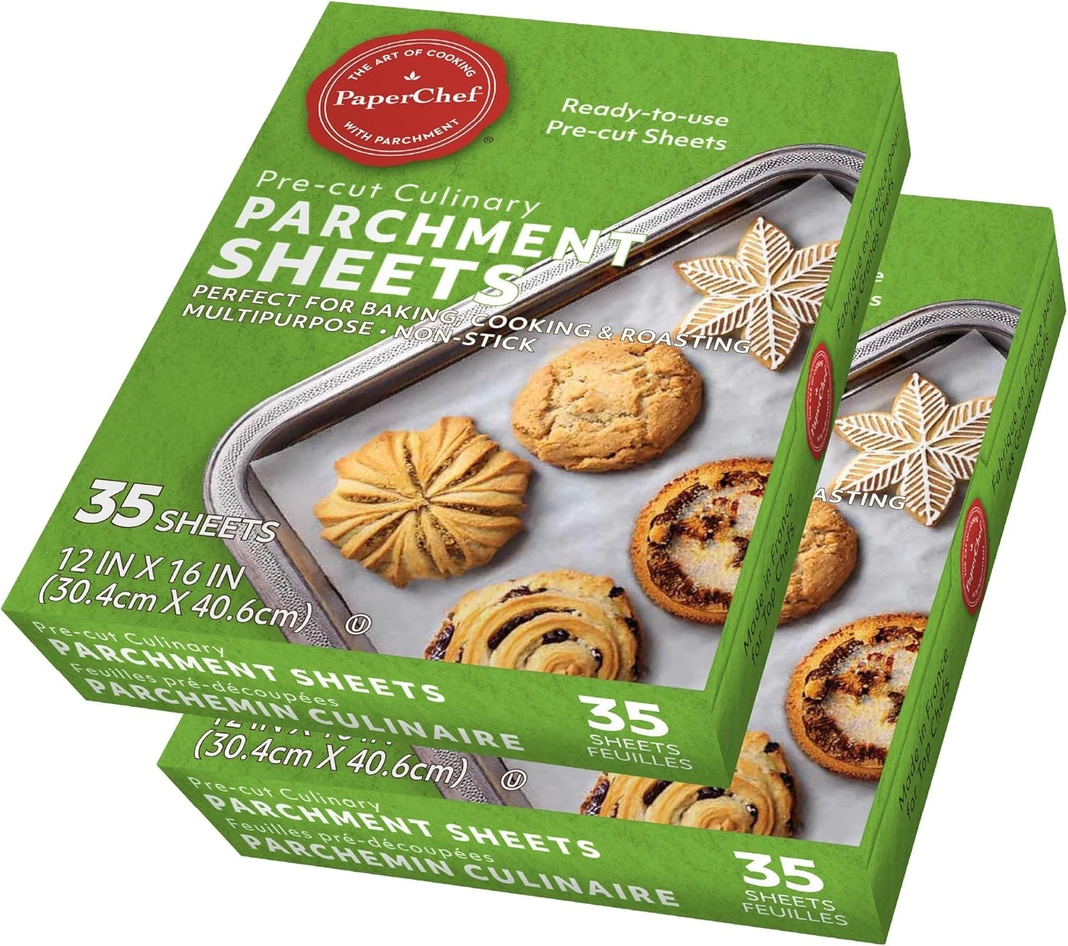 Paper Chef Culinary Professional Parchment Paper - Pre-Cut Non-Stick Parchment